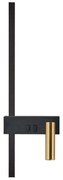 LAMPA ŚCIENNA KINKIET APP1439-W PRAWY BLACK GOLD