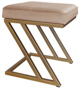 Pufa ZETA LOFT taboret podnóżek podstawa złota MG06