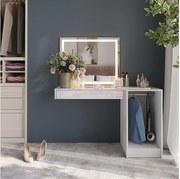 Stół toaletowy biały/biały wysoki połysk 120x50.1x76 sherry