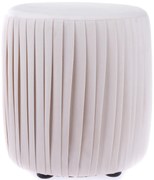 Tkaninowy puf Silla beżowy, 36 x 33 cm