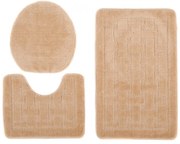 Stylowy 3- częściowy komplet dywaników łazienkowych A9-R50