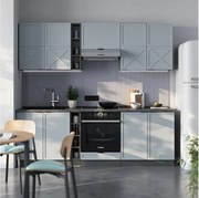 Aneks kuchenny jasnoniebiesko-szary/antracytowy 235x46x81.6 fame-line