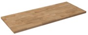 Uniwersalny blat do szafki łazienkowej lub konsoli naturalny dębowy drewno 46 x 120 cm