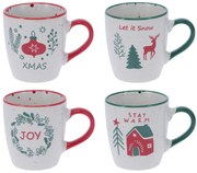 Zestaw kubków świątecznych, 4 x 200 ml