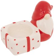 Podstawka pod świecę, ze skrzatem świątecznym