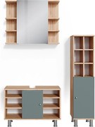 Zestaw mebli łazienkowych zielony 60x32x54 fynn