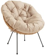 Poduszka puchowa Acapulco wodoodporna na fotel Oxford beż