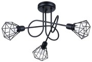 Sollux SL.1109 - Lampa wisząca ARTEMIS 3xE14/40W/230V czarna