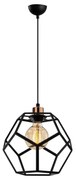 Lampa wisząca w czarno-brązowym kolorze z metalowym kloszem ø 26 cm Degirmen – Opviq lights