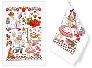 Bellatex Ścierka kuchenna Kucharz, 40 x 60 cm, zestaw 2 szt.