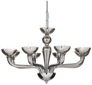 Ideal Lux - Żyrandol na łańcuchu CASANOVA 8xE14/40W/230V śr. 88 cm szary