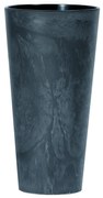 Donica ogrodowa Tubus Slim Beton Effect 29 cm antracytowy PROSPERPLAST
