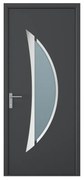 Drzwi zewnętrzne z antracytowego aluminium wys. 218 x szer. 96 cm - lewe - DATELO