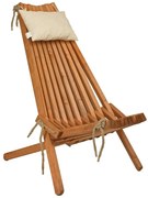 Naturalny drewniany fotel ogrodowy Falun – Garden Pleasure