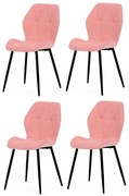 Zestaw krzeseł do jadalni CT-285 PINK2, 4 szt.