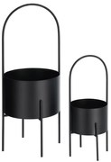 Metalowe osłonki na doniczki zestaw 2 szt. ø 25 cm Mash – Kave Home