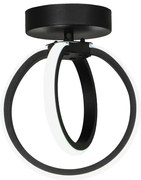 Czarna metalowa lampa sufitowa LED Sezen – Squid Lighting
