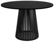 Okrągły stół VIGO blat czarny, kolor podstawy do wyboru