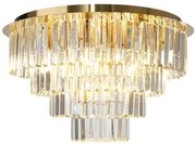 Żyrandol kryształowy MILANO 9xE14/40W/230V złoty