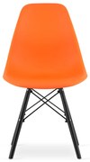 Krzesło OSAKA pomarańcz / nogi czarne x 1