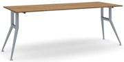 Stół konferencyjny do biura WIDE, 200x80 cm, orzech