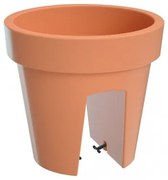 Prosperplast Doniczka na balustradę Lofly Railing terrakota, 24,5 cm , 24,5 cm