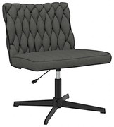 Fotel do biurka glamour ciemnoszary N5-P14