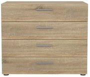 Komoda z szufladami w dekorze dębu Tvilum Pepe, 80 x 68 cm