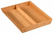 Kesper 58086 Komoda bambusowa, 2 przegródki, 35 x43 x 5 cm