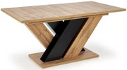 Rozkładany stół do salonu dąb wtoan + czarny G2-B33