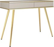 ORIANA Toaletka T 102 beżowa | nogi złote