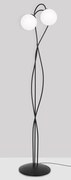 Nowoczesna lampa podłogowa z dwoma kloszami - 10X A719 M0-P89