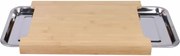Deska bambusowa z miseczką ociekającą, 40 x 29 x 3,5cm