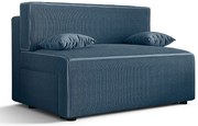 Niebieska tapicerowana sofa rozkładana K4-H47