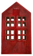 InDecor Domek z drewna mango Red, 13 x 8,5 x 22 cm