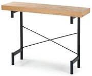 Konsola INFERNO 106x30 dąb/czarna HALMAR