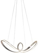 Designerska lampa wisząca stalowa ściemnialna w komplecie z LED - Viola Due Nowoczesny Oswietlenie wewnetrzne