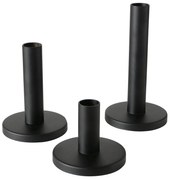 Świecznik metalowy MALKO, 3 sztuki, Ø 9 cm