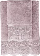 Ręcznik QUEEN 50x100 cm z koronką Lila