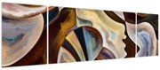 Obraz - Abstrakcja głów (170x50 cm)