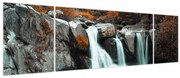Obraz - Wodospady (170x50 cm)