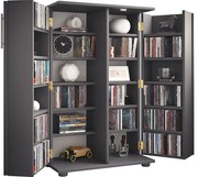 Drewniana półka CD DVD zamykana Engalo XL