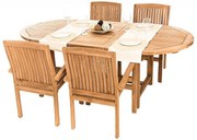 Zestaw ogrodowy teakowy OREGON 1 + 4