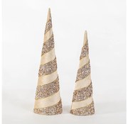 ZESTAW 2x Świąteczna dekoracja 40/50 cm drzewko