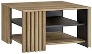 Kawowy stolik z lamelami dąb mauvella C3-B01