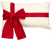 Poduszka welwetowa z kokardą, 30 x 50 cm