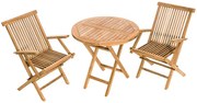 Zestaw ogrodowy teak IVORY BALKON 1+2 (poduszki GRATIS)