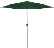 Ciemnozielony parasol ogrodowy ø 300 cm – Rojaplast