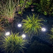 Komplet 4 lampek ogrodowych wbijanych 12cm PATIO