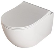 Miska WC wisząca rimless biała LERA white matt z deską wolnoopadającą typu Slim